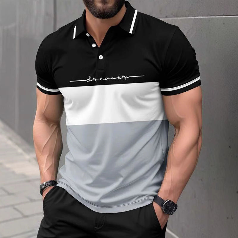 Men's 3D Print Polo Shirt – Loose Fit Short Sleeve | Sizes S–6XL