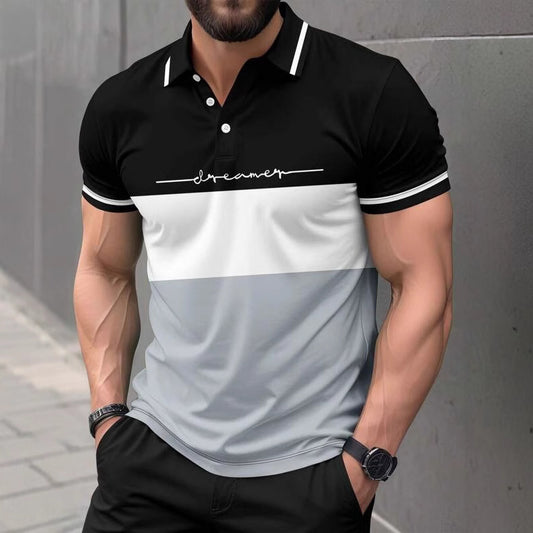 Men's 3D Print Polo Shirt – Loose Fit Short Sleeve | Sizes S–6XL
