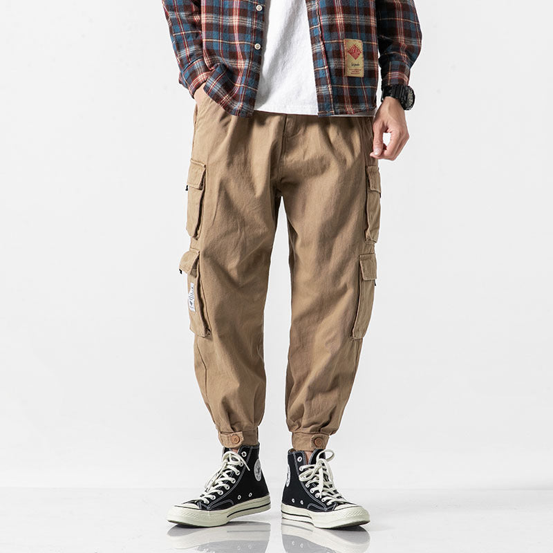 Men's Slim-Fit Cargo Jogger Trousers | S–3XL | Army Green, Black, Grey, Khaki
