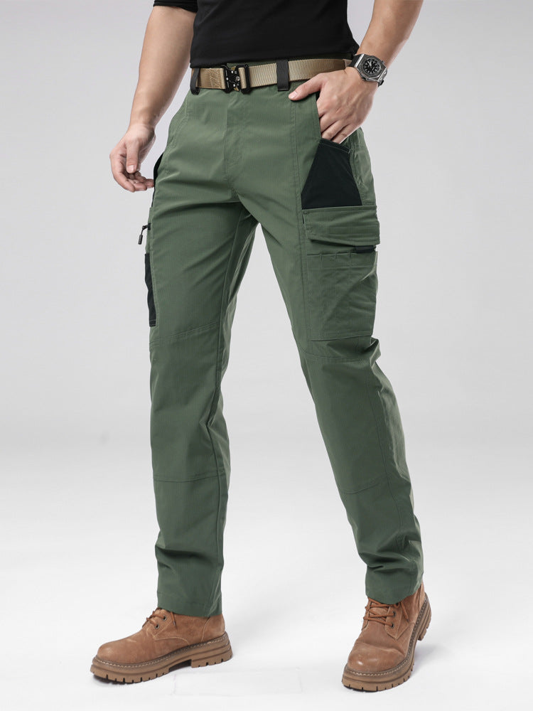Men's Windproof Casual Cargo Trousers | Cotton Stretch Outdoor Pants