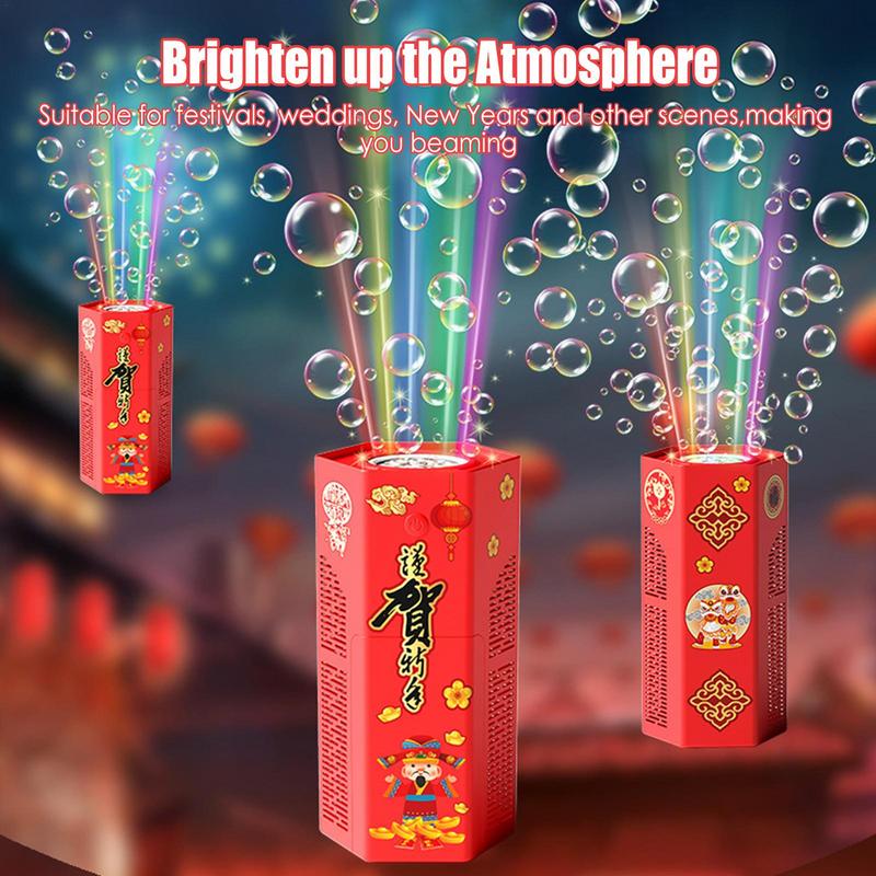 Fireworks Bubble Machine with Lights & Music - Kids Bubble Toy