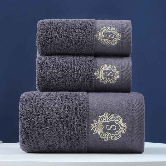 Pure Cotton Towel Set – 3-Piece Bath & Hand Towel Bundle in 22 Designs