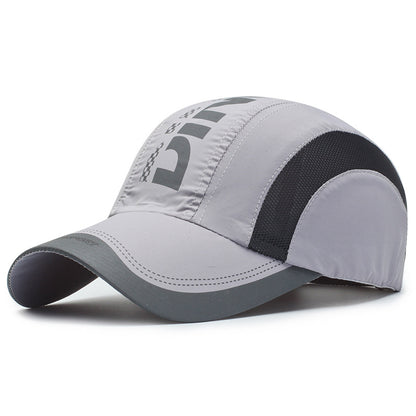 Breathable Polyester Sports Cap - Sun Protection Dome Cap