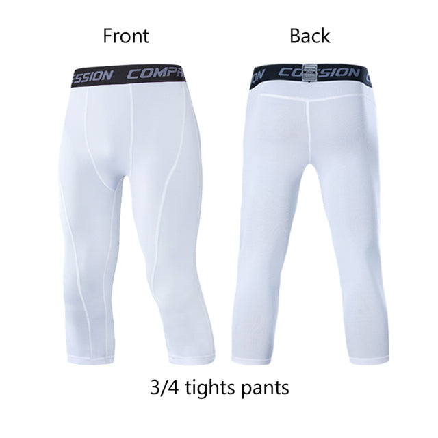 Men's Compression Pants – Sports Leggings, Multiple Colours, S–3XL