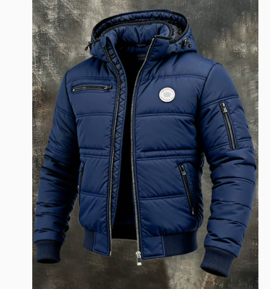 Men's Extra-Thick Hooded Padded Jacket | Velvet-Lined Winter Coat S–5XL
