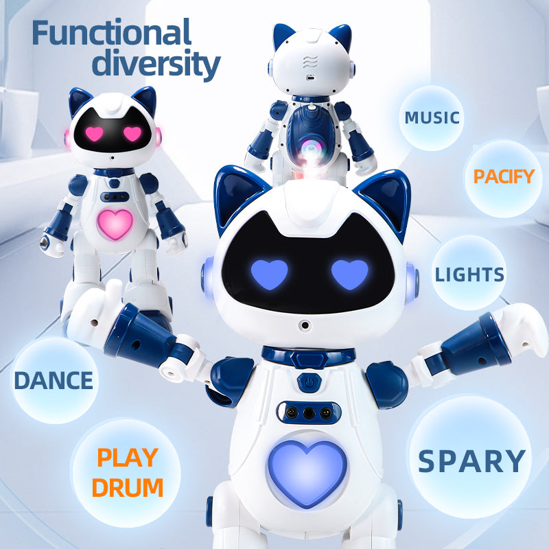 Programmable Gesture Control Robot Toy | RGB Light & Spray