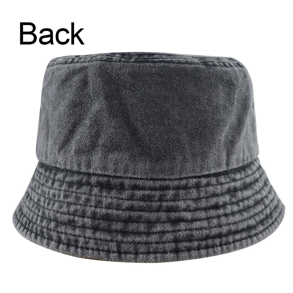 Mom Life Embroidered Bucket Hat | Washed Cotton Fisherman Hat for Women