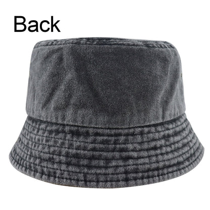 Mom Life Embroidered Bucket Hat | Washed Cotton Fisherman Hat for Women
