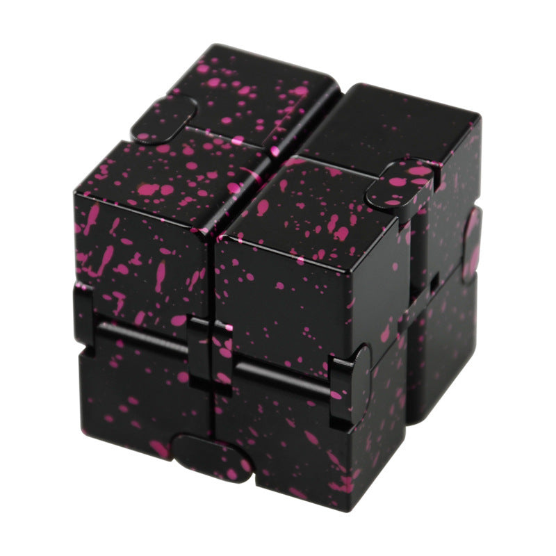 Premium Aluminium Alloy Infinite Cube Fidget Toy | Metal Desk Toy