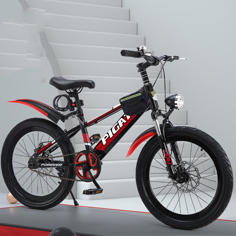 Children's Mountain Bike – Double Disc Brake Shock Absorbing 18", 20" & 22" Ages 8+