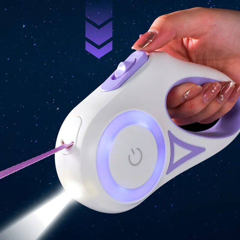 Retractable Dog Lead with LED Light | 3m & 5m