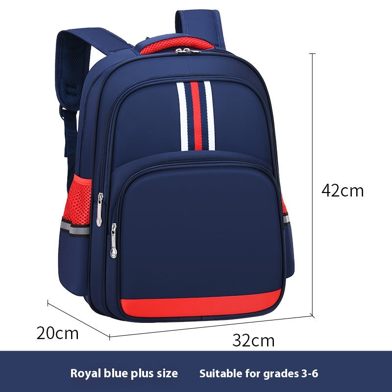 Kids' Nylon School Backpack – Air Pillow Straps & Anti-Theft, 20–35L