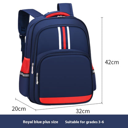 Kids' Nylon School Backpack – Air Pillow Straps & Anti-Theft, 20–35L