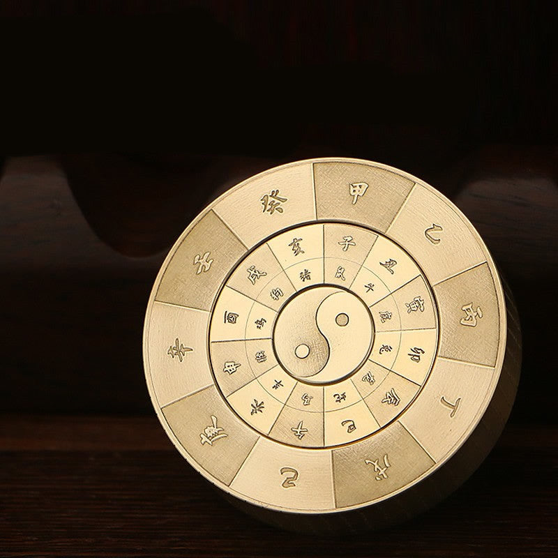 Chinese Cosmology Fidget Spinner | Sundial Hexagram Stems Branches