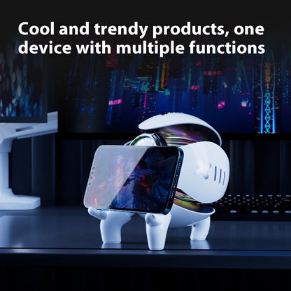 Mech Monster Bluetooth Speaker with Clock & RGB Light
