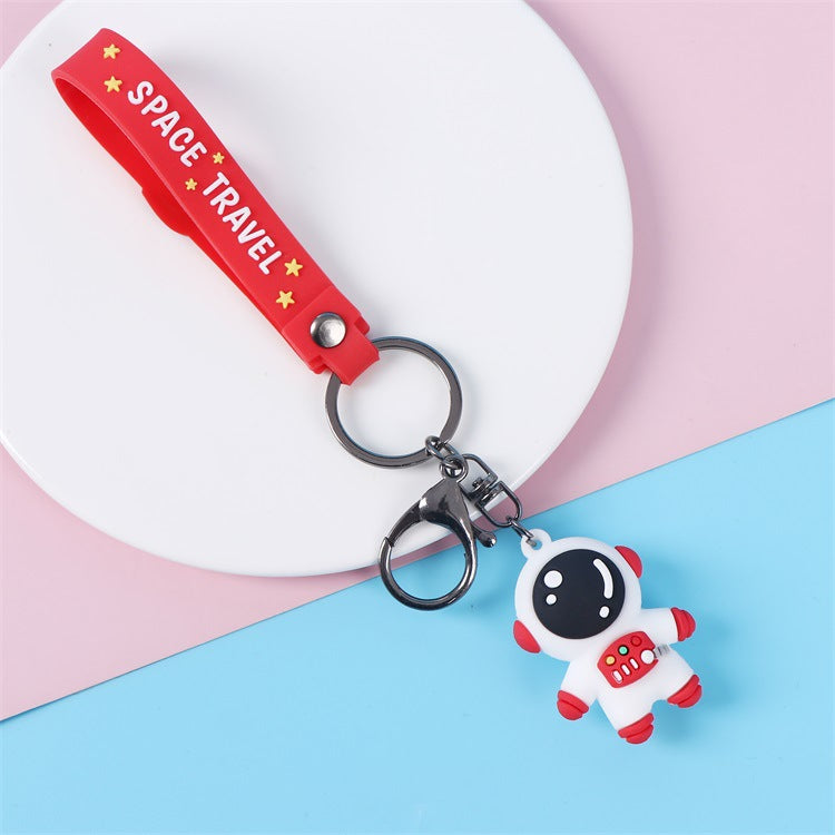 3D Silicone Cartoon Character Keychain | Astronaut, Bear & Dinosaur