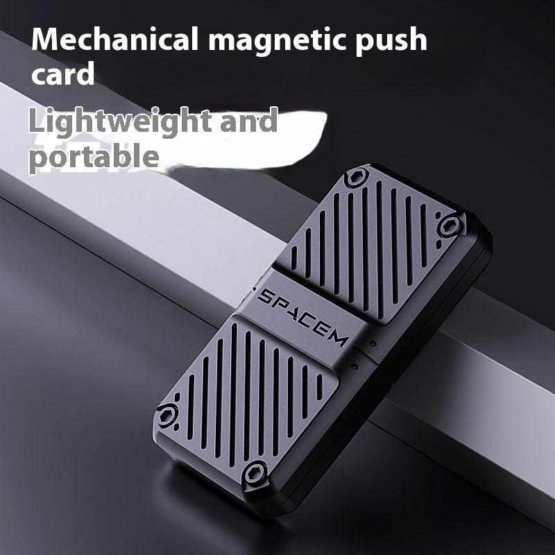 Mechanical Alloy Push Card Decompression Fidget Toy | Premium EDC