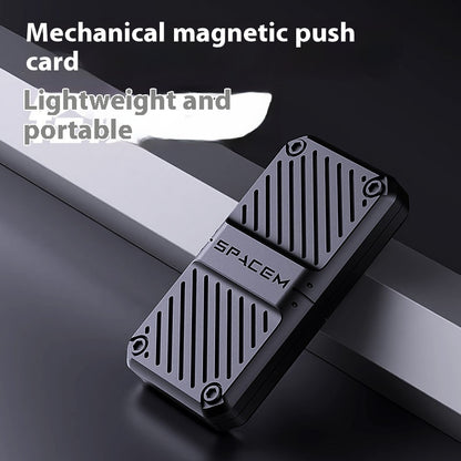 Mechanical Alloy Push Card Decompression Fidget Toy | Premium EDC