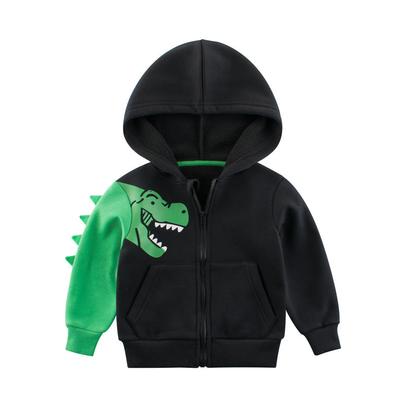 Children's Cartoon Printed Cotton Blend Sweater | Casual Kids Pullover