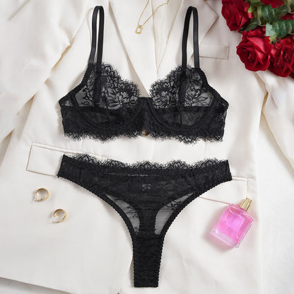Women's Lace Push-Up Bra & Panties Set | Breathable 3 Colours S-XL