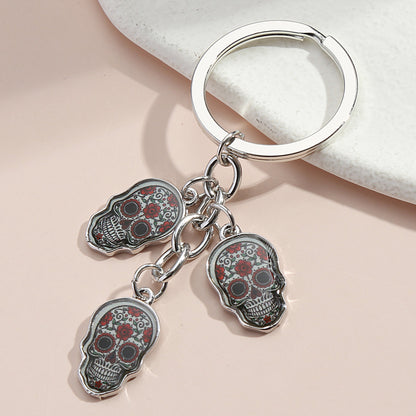 Dripping Oil Alloy Charm Keychain | Owl, Ladybug & Ghost Face | JP Collections