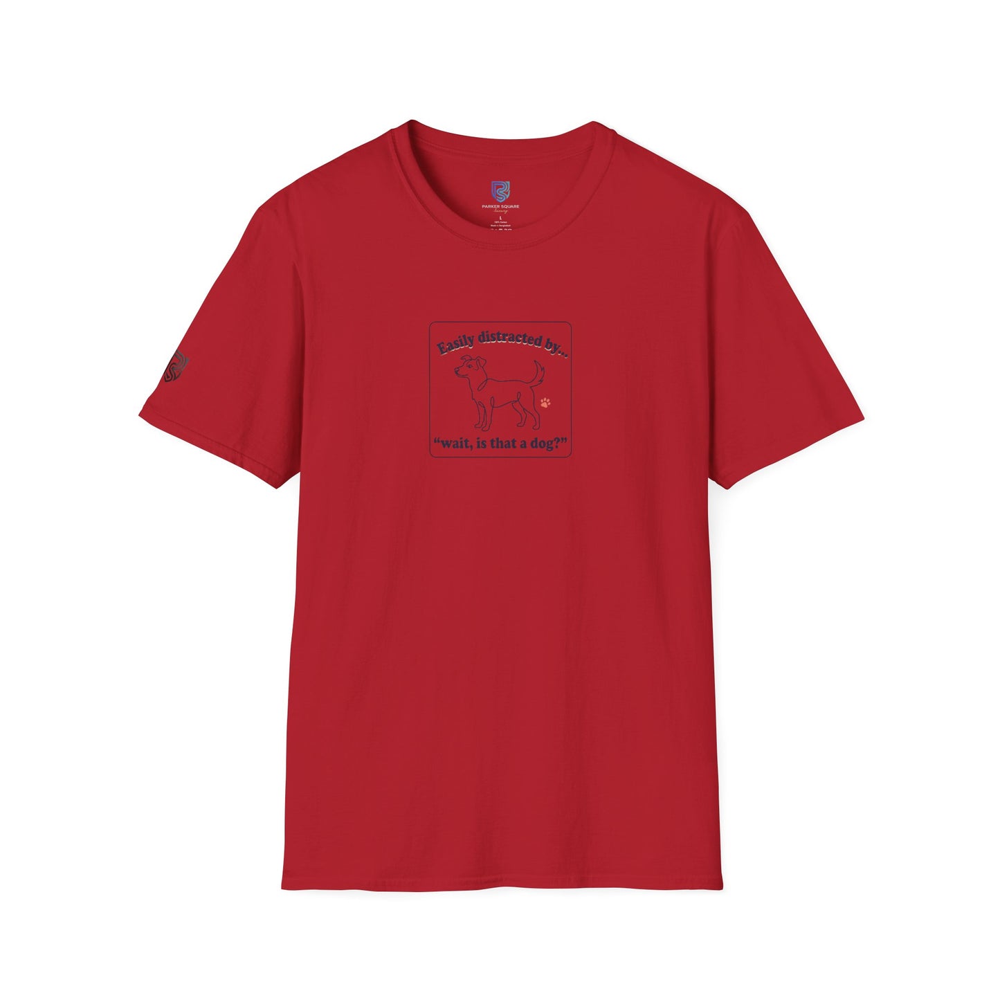'Easily Distracted By…wait, is that a dog?' Cartoon Dog Graphic Tee