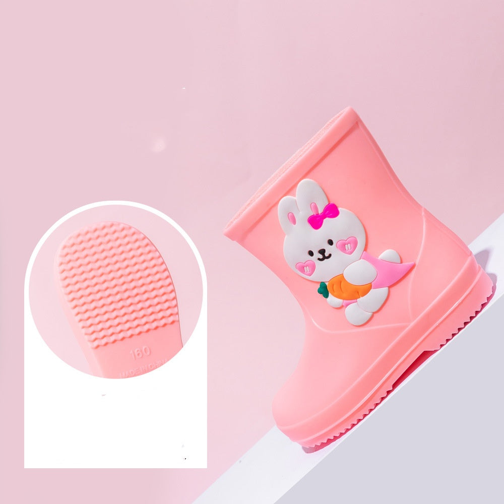 Kids Cartoon Rain Boots – Waterproof Non-Slip Wellies