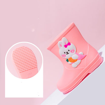 Kids Cartoon Rain Boots – Waterproof Non-Slip Wellies