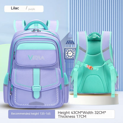 Kids' Spine-Protection Waterproof School Backpack – S & L