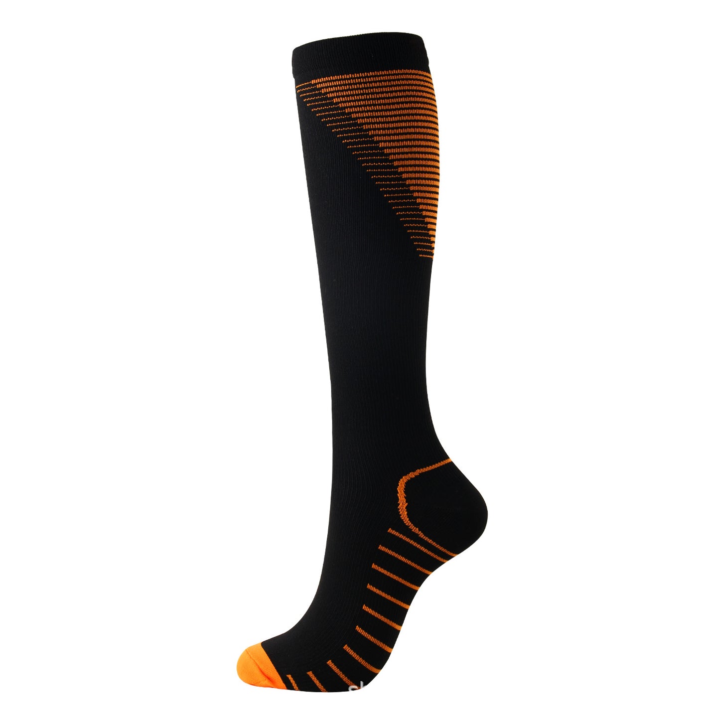 Unisex V-Shape Nylon Compression Socks Mid-Tube S/M L/XL 6 Colours