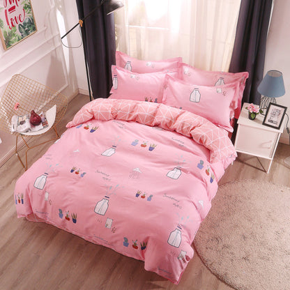 Cotton Four-Piece Bedding Set | Single to Super King & Beyond