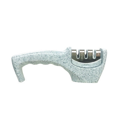 Knife Sharpener — Pull-Through Whetstone Sharpener with Tungsten Steel & Diamond Rods