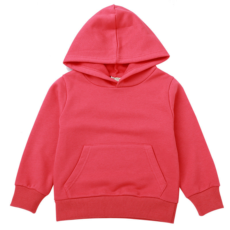 Children's 95% Cotton Hooded Sweatshirt | Kids Casual Hoodie 90-140cm