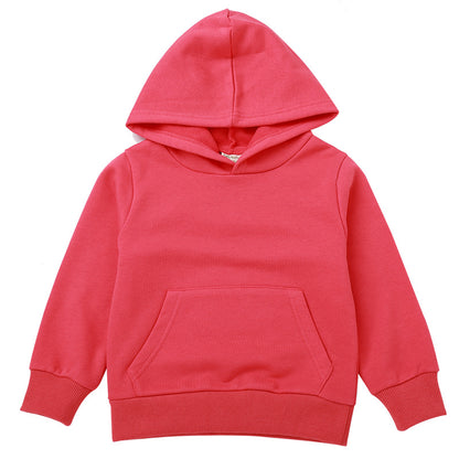 Children's 95% Cotton Hooded Sweatshirt | Kids Casual Hoodie 90-140cm