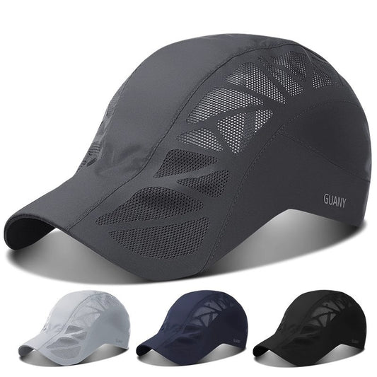 Quick-Dry Polyester Baseball Cap - High Crown Sun Protection
