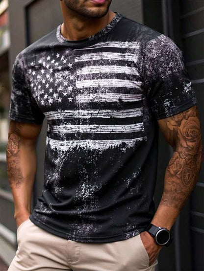 Men's Summer Graphic Hoodie Top – Digital Print Relaxed Fit