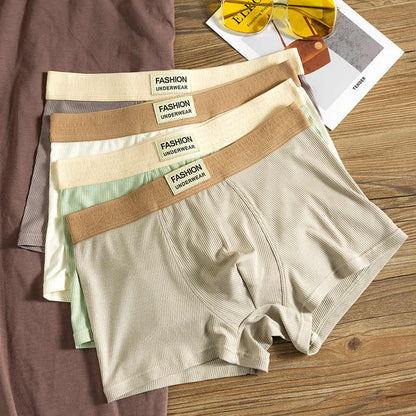 Men's Modal Boxer Briefs – Soft Mid-Waist Underwear Single 3-Pack 6-Pack