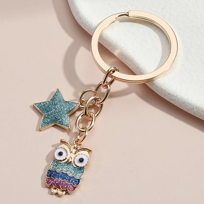 Dripping Oil Alloy Charm Keychain | Owl, Ladybug & Ghost Face | JP Collections