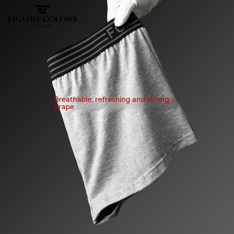 Men's Cotton Boxer Briefs – Breathable Low-Waist 5 Classic Colours