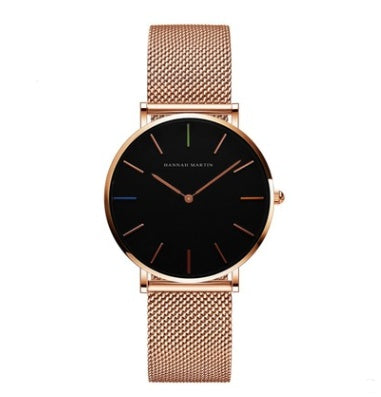 Hannah Martin Ladies Quartz Watch | 36mm Stainless Steel | 30M Waterproof