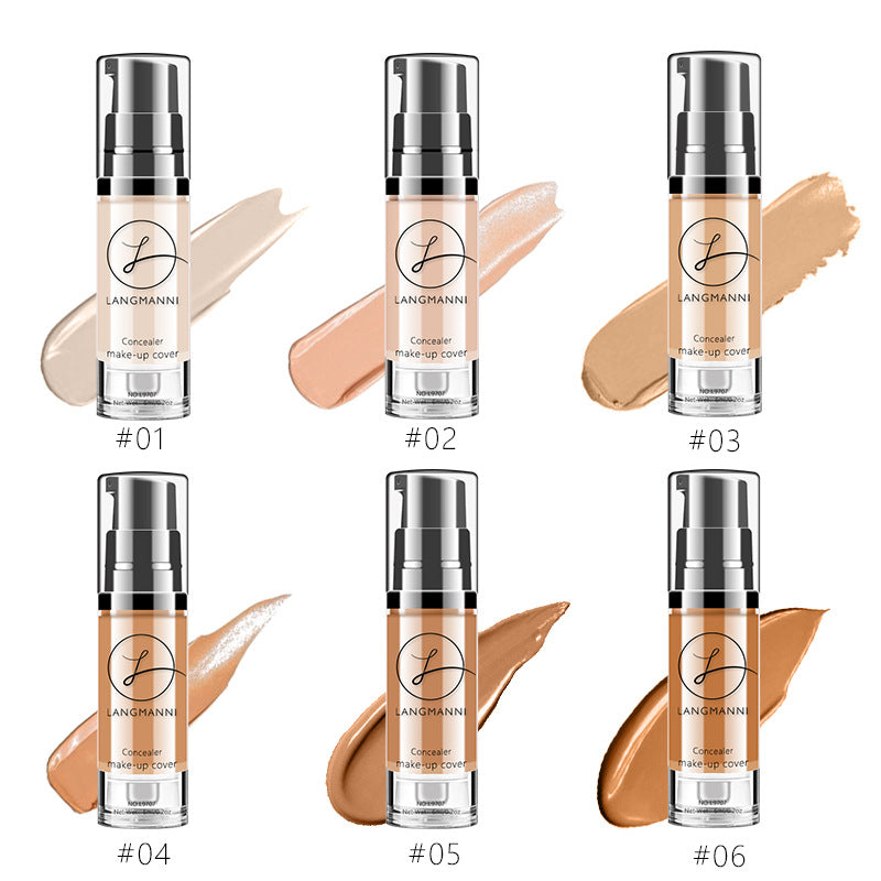 Waterproof Liquid Foundation & Concealer – Brightening 6ml, 6 Shades