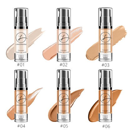 Waterproof Liquid Foundation & Concealer – Brightening 6ml, 6 Shades