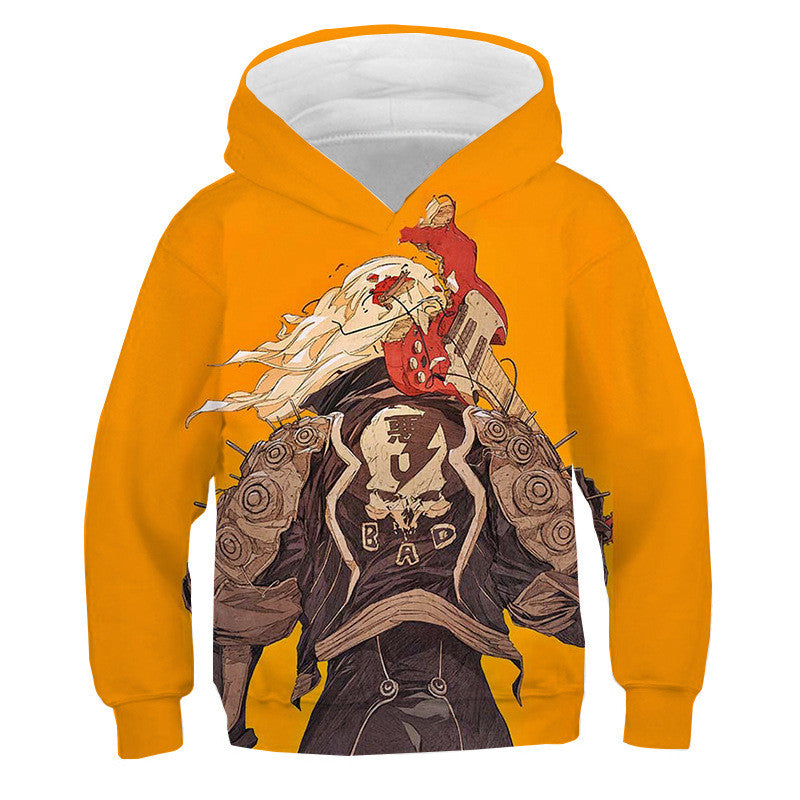 Children's Cyberpunk Graphic Hoodie | 3D Full-Print Kids Sweatshirt