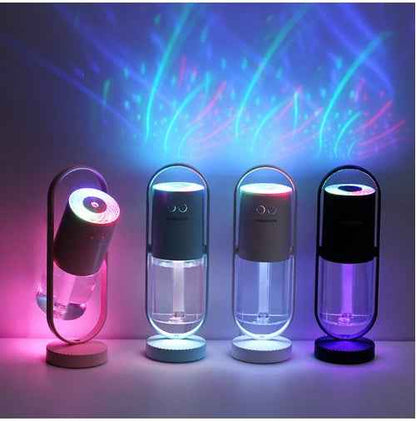 USB Air Humidifier with Projection Night Light – Portable Ultrasonic Mist Maker