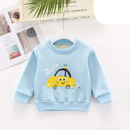 Children's Fleece Animal Print Sweatshirt | Toddler Kids Top