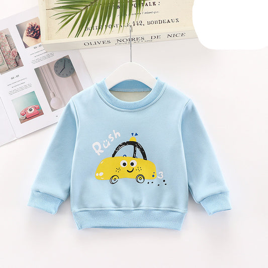 Children's Fleece Animal Print Sweatshirt | Toddler Kids Top