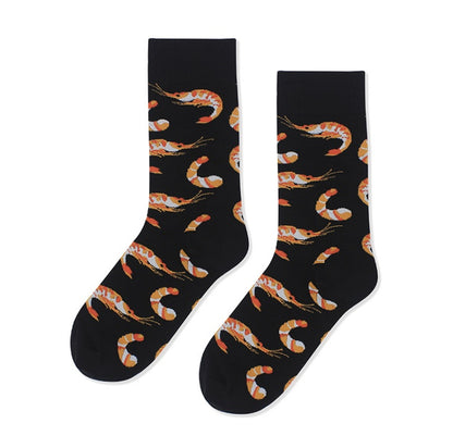 Unisex Seafood Novelty Socks – 5 Ocean Prints