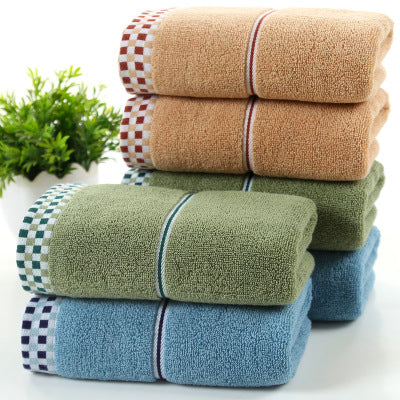 Houndstooth Cotton Face Towel | Soft & Absorbent