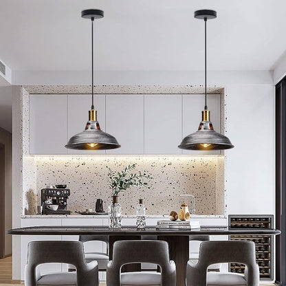 3-Pack Retro Industrial Style Metal Pendant Ceiling Lights ~6268-4