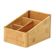 Bamboo Desktop Storage Box | Multi-Purpose Desk Organiser | 3 Sizes